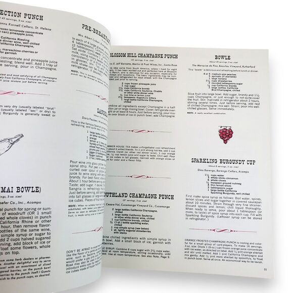 Favorite Recipes of California Winemakers 1981 Paperback Cookbook Illustrated - Picture 11 of 16